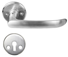 Dørgreb indvendig L-formet mat krom